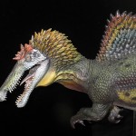 スピノサウルス類の生体復元模型