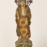 養珠院が祈りをささげた「子安鬼子母神立像」（市立博物館提供）