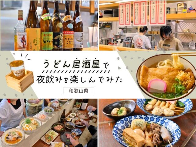 うどん居酒屋で夜飲みを楽しんでみた【和歌山県】