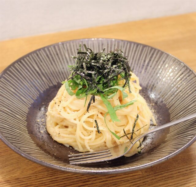 ブルームコーヒーさんノリノリたらこパスタ