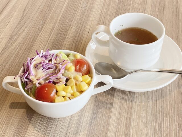 サンクシェールさんサラダとスープ