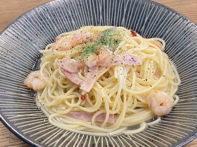 ブルームコーヒーさんペペロンチーノ