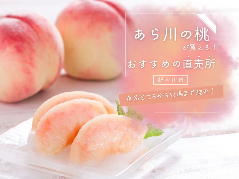【紀の川市】「あら川の桃」が買える、おすすめの直売所♪