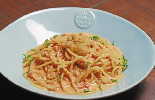 バベーネ生雲丹のトマトクリームソース