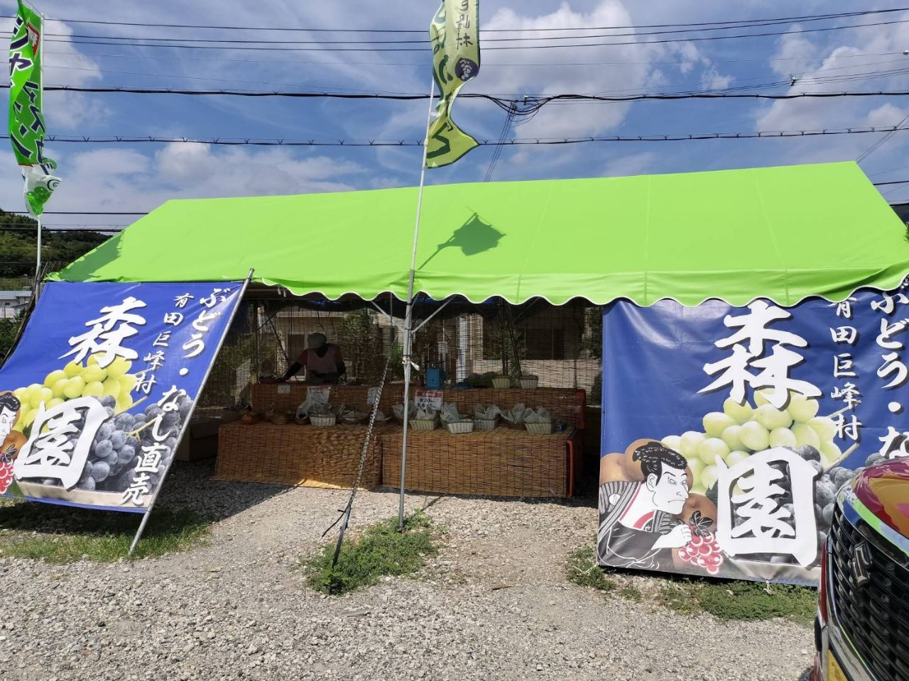 森園 ぶどう特設直売所